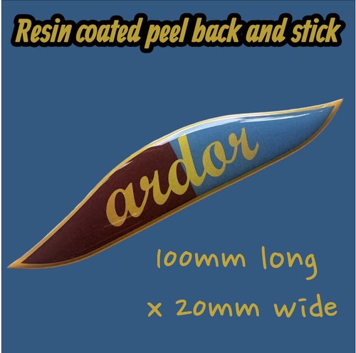 Ardor resin badge - ardor, classic
